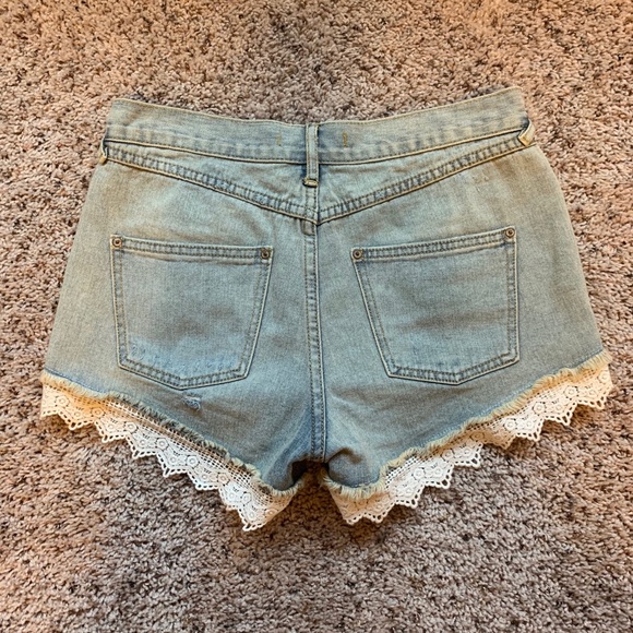 Free People Lacey Denim Cutoff Shorts - Picture 3 of 5